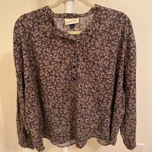 Universal Thread Floral Print Blouse NWT